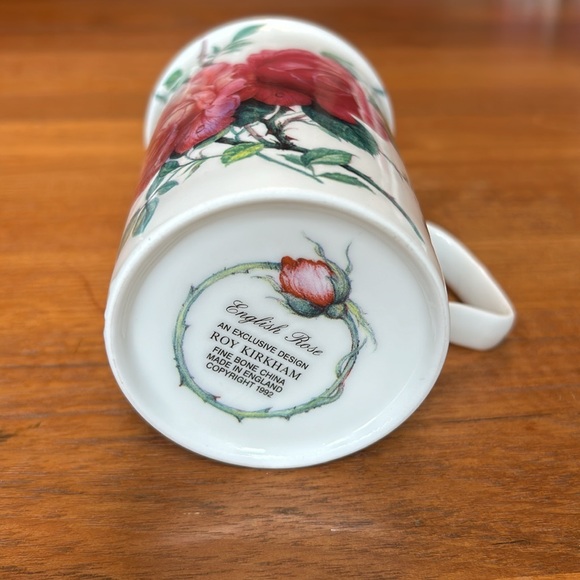 Roy Kirkham English Rose Fine Bone China Tall Tea Cups - Picture 6 of 6